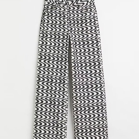 H&M Wide Leg Twill Pants - Picture 1 of 6